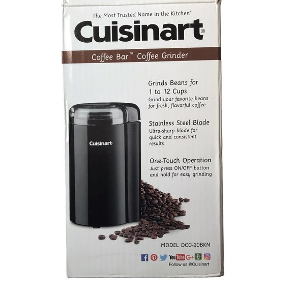 Cuisinart Kitchen Cuisinart Coffee Grinder Plastic Metal Black